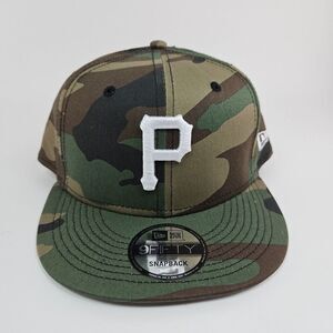 New Era 9Fifty Pittsburgh Pirates Camouflage Snapback MLB Hat Cap New